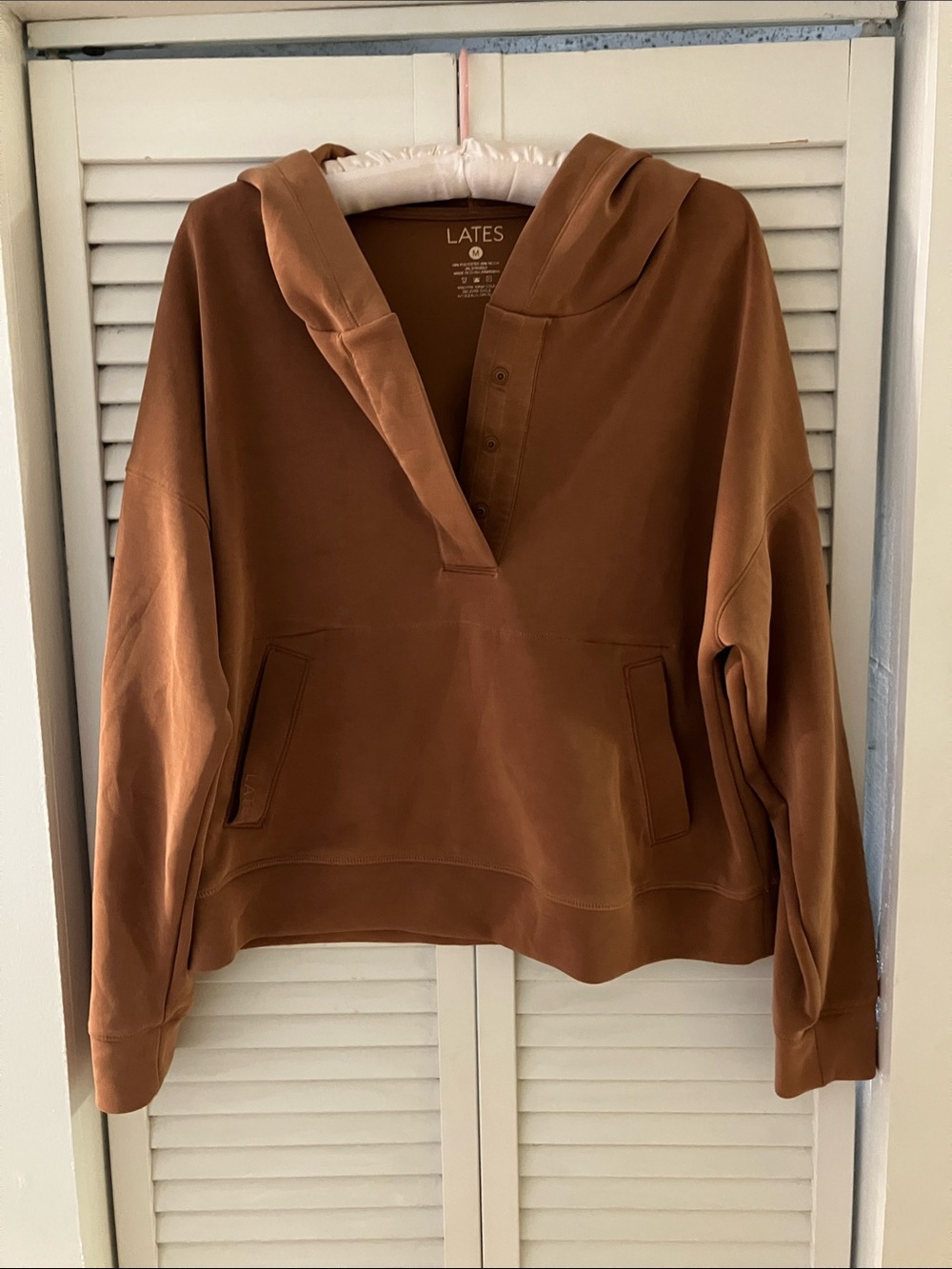 Lates by Kate Brown Scuba Soft Snap Hoodie Size Medium
